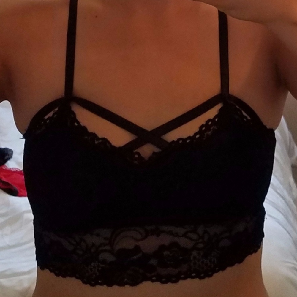 Sexy Black Lace Bralette